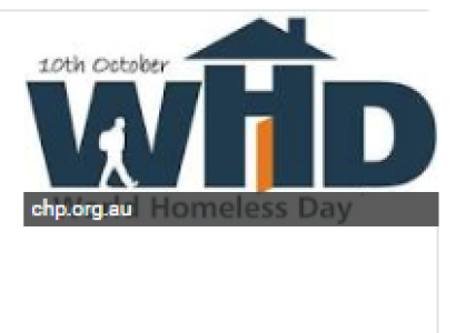 world homeless day logo