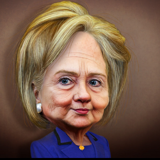 Hilary cartoon