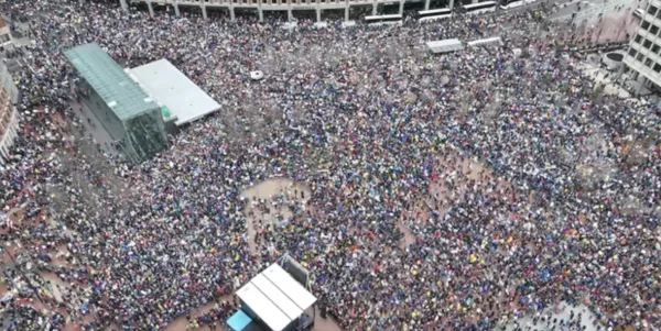 Drone shot from above