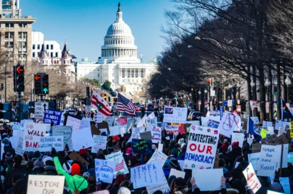 Protest outside US Capitol