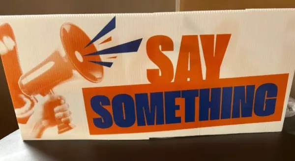 Say Something sign