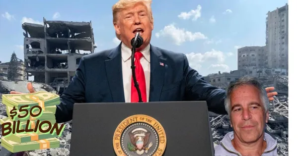 Trump, war scene, Epstein and $50 billion