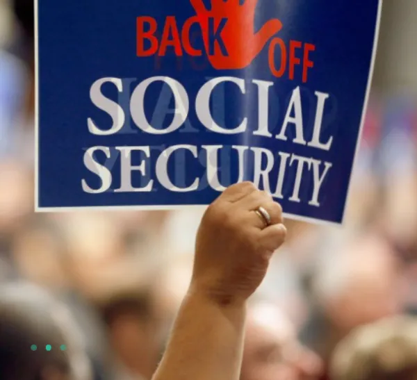 Back off Social Security sign