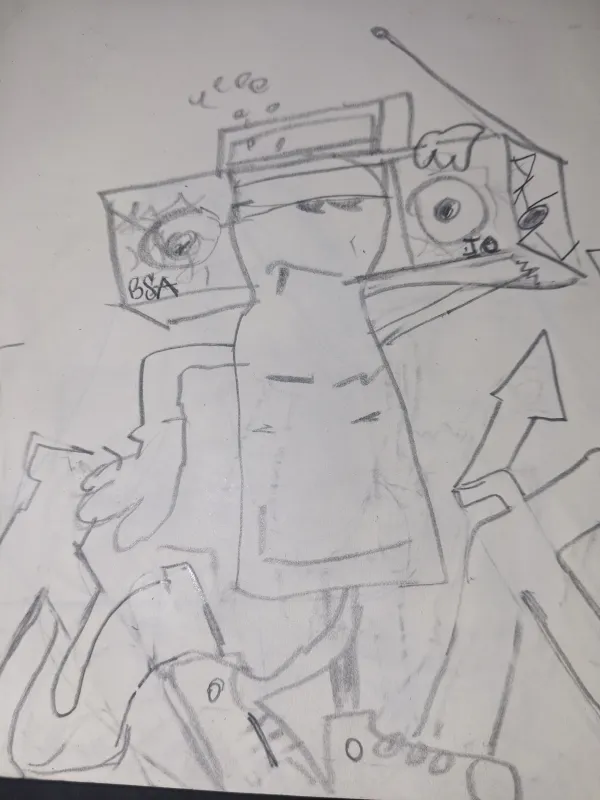 Drawing from vegan cookbook