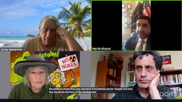Zoom Capture HArvey, Ro Khanna, Myla, Alan