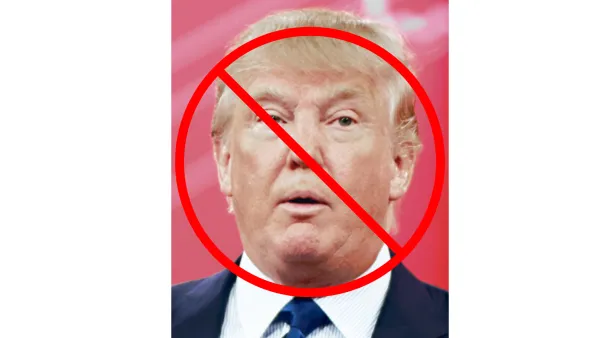 No sign on Trump's face