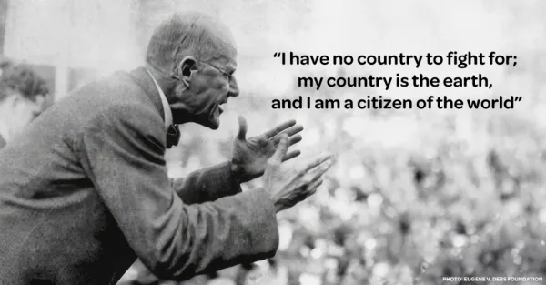 Eugene Debs giving a speech