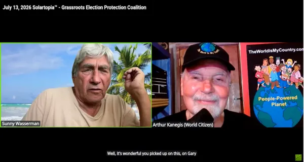 Harvey "Sunny" Wasserman And Arthur Kanegis on Zoom