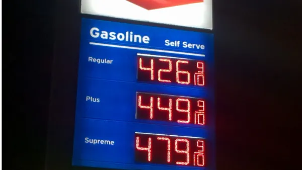 Sign from gas station