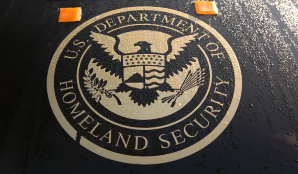 Door with name Dept of Homeland Security