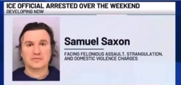 White man's face and info about his crimes