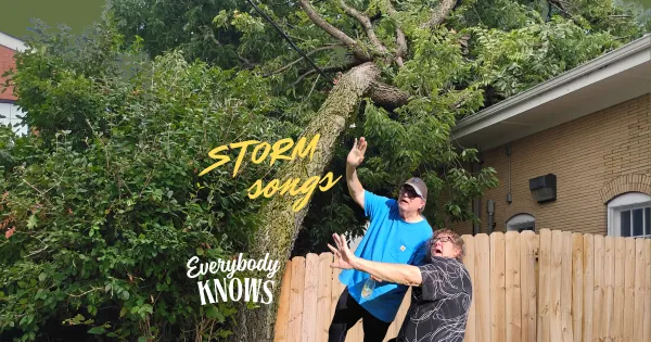 Bob and Dan and fallen tree