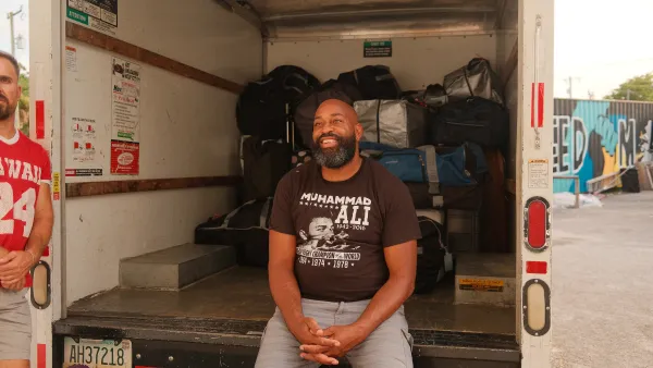 Greg Levy sitting in a truck