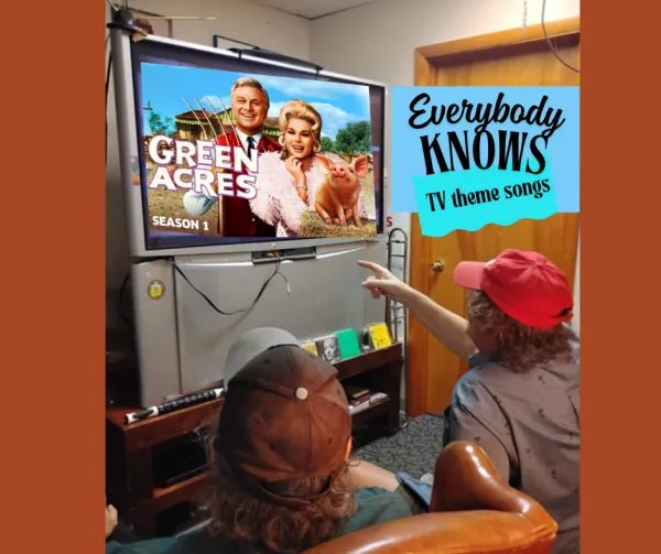 Bob and Dan watching Green Acres
