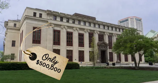 City Hall with price tag