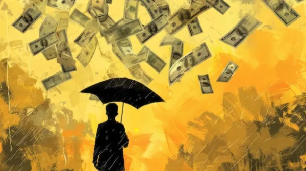 Money raining down