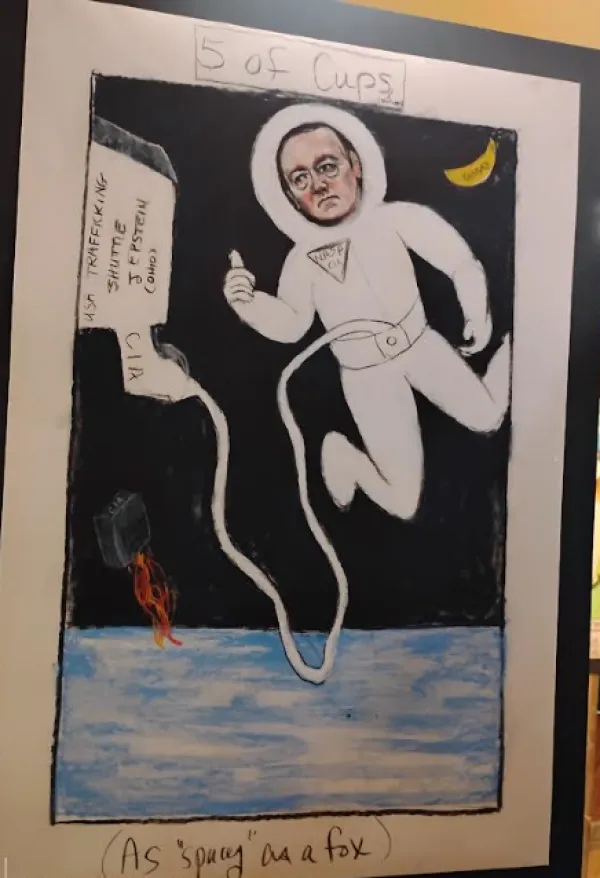 Kevin Spacey in a spacesuit