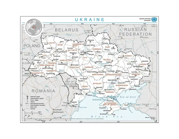 Public Domain unedited UN map
