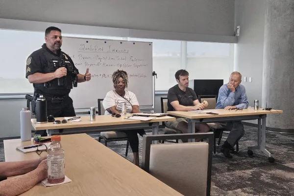 People sitting around a table