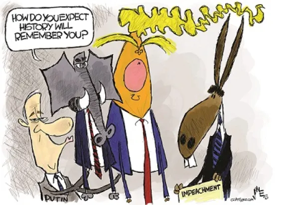 Comic about Trump's legacy