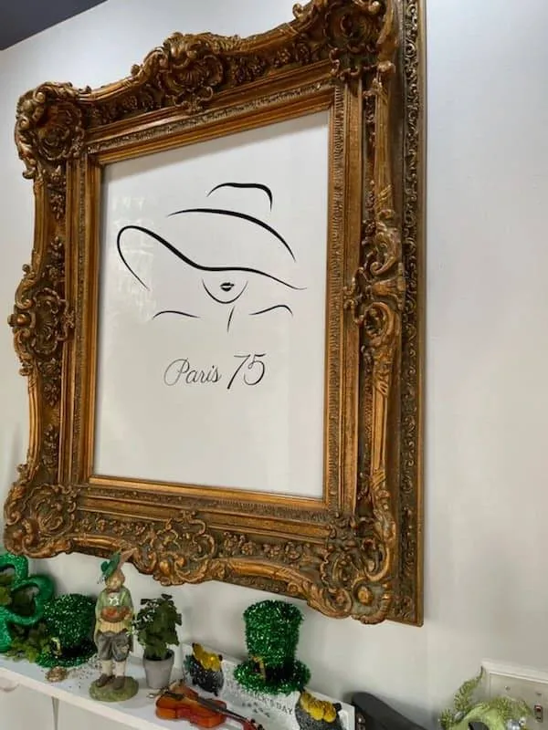 Sign from restaurant