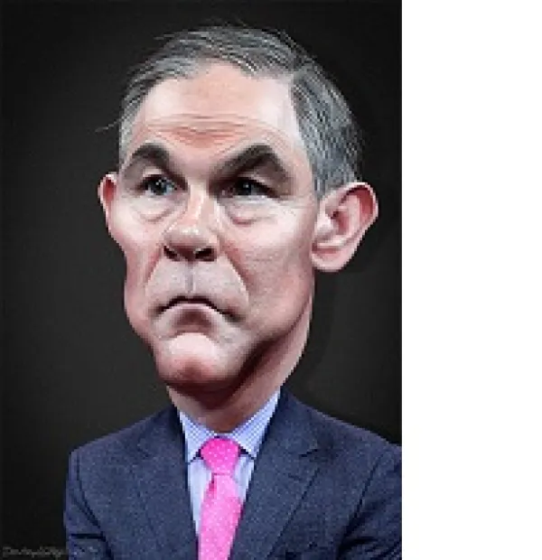 Charicature of a white man with receding hairline and a suit looking worried