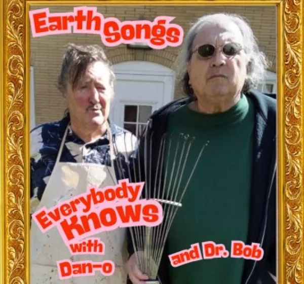 Bob and Dan posing as American Gothic
