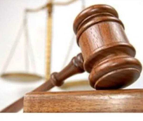 Gavel and justice scale