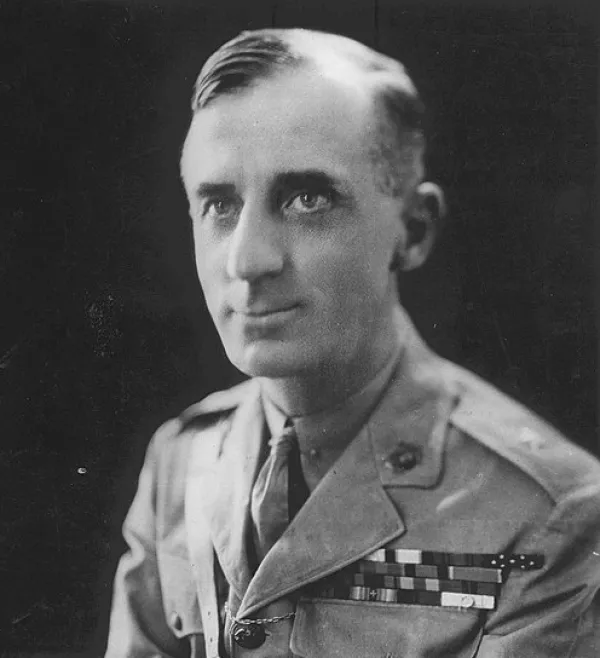 White man in uniform