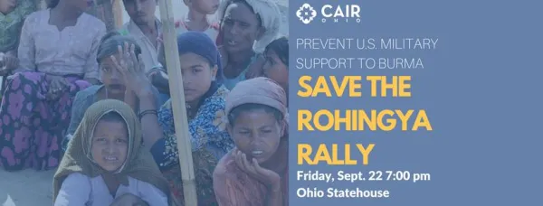 Photo of many women wearing headscarfs and looking very worried