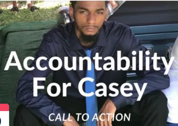 Name of event and photo of Casey