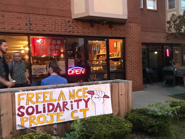 Freelance Solidarity booth