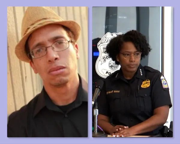 Dave Harewood and Chief Bryant