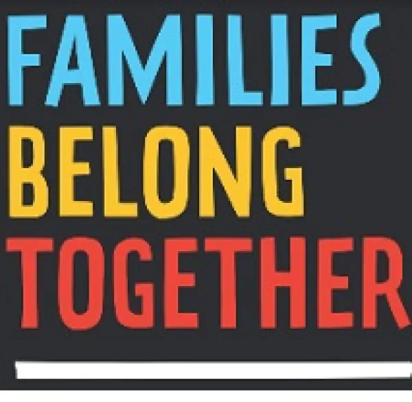 Words Families Belong Together against a black background