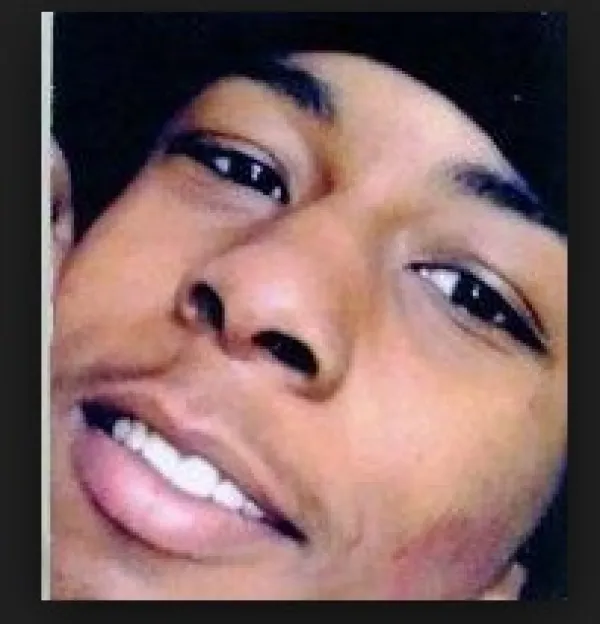 Young black man closeup of his face smiling