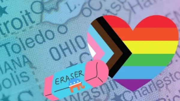 Rainbow and trans artwork