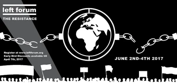 Banner about the Left Forum