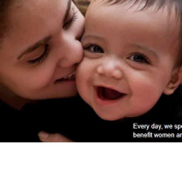 Extreme close up of white mother and baby