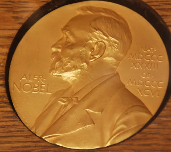 Nobel peace prize medal