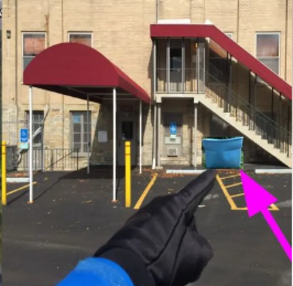 Photo of drop off location