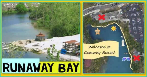 Lake with a peninsula and trees