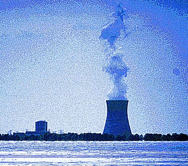 Nuke plant spewing smoke