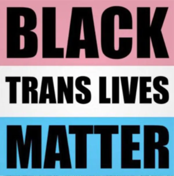 Sign saying Black Trans Lives Matter