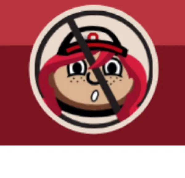 Wendy's logo with "no" sign on it