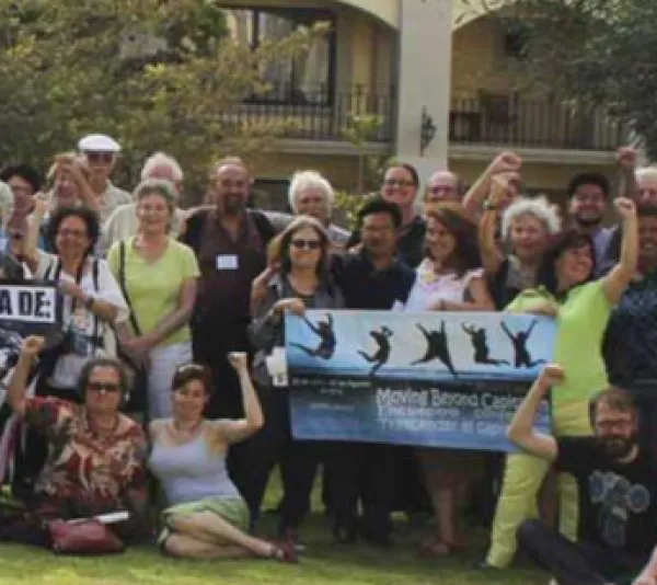People holding signs