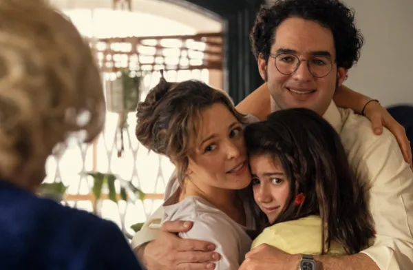 Family hugging each other