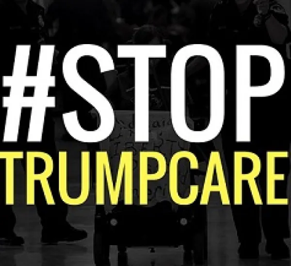 words Stop Trumpcare