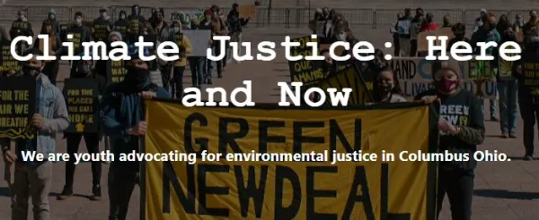 People marching for climate justice