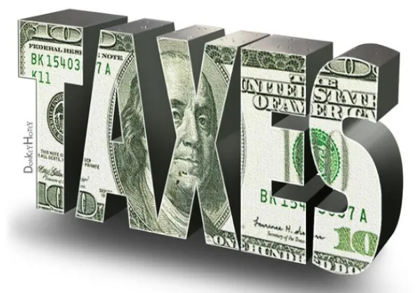 The word taxes made out of money