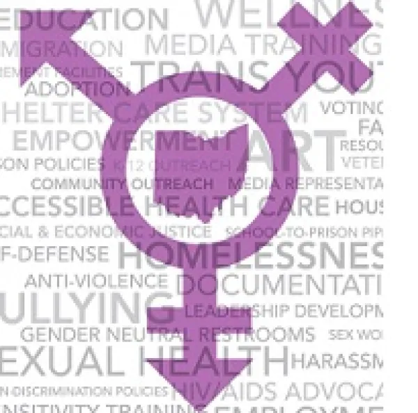 Male and female signs put together in purple and an Ohio map in the middle